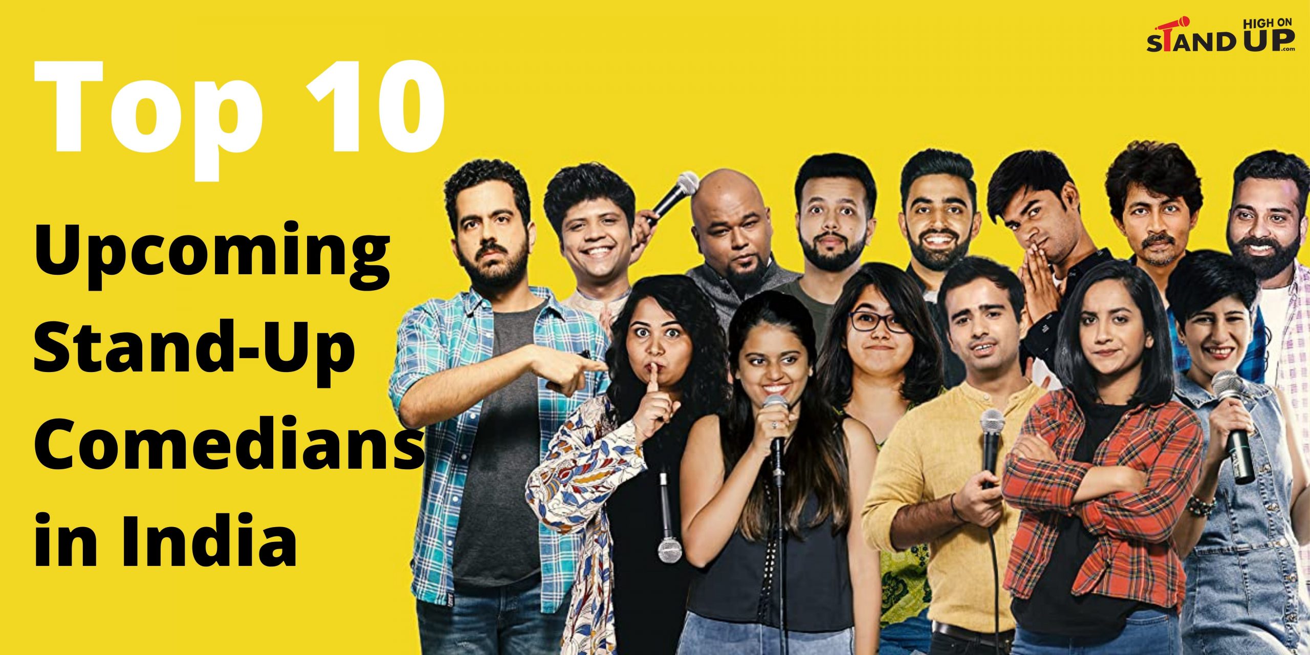 Top 10 Upcoming Stand-Up Comedians in India